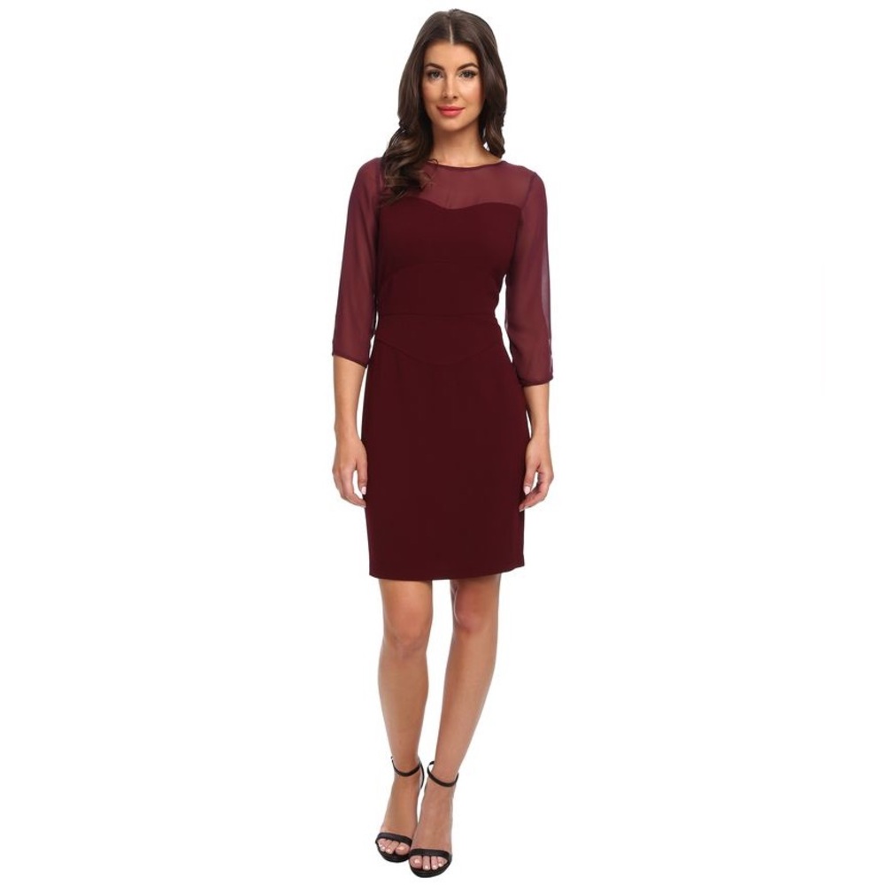 Marc New York Andrew Marc Sheer Sleeve Mini Dress Size 4